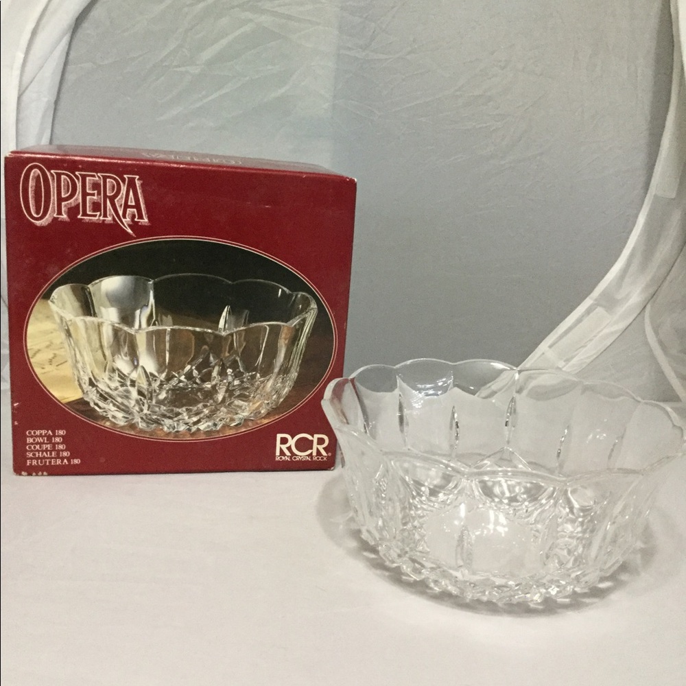 Royal Crystal Rock Opera Bowl NIB